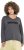 Ulla Popken Inspire Lettering V-Neck Sweatshirt Graphite Grey - Hoodies & Sweatshirts - 