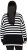 Ulla Popken Striped Stand-Up Collar Sweater Black - Hoodies & Sweatshirts - 