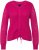 Ulla Popken Shaker Stitch Cropped Gathered Sweater Fuchsia Pink - Hoodies & Sweatshirts - Kuschelige Sweatshirts & Strick