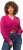 Ulla Popken Shaker Stitch Cropped Gathered Sweater Fuchsia Pink - Hoodies & Sweatshirts - Kuschelige Sweatshirts & Strick