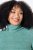 Ulla Popken Asymmetric Zipper Turtleneck Sweater Green - Hoodies & Sweatshirts - Kuschelige Sweatshirts & Strick
