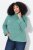 Ulla Popken Asymmetric Zipper Turtleneck Sweater Green - Hoodies & Sweatshirts - Kuschelige Sweatshirts & Strick
