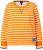 Ulla Popken Striped Drawstring Hem Sweatshirt Orange - Hoodies & Sweatshirts - Kuschelige Sweatshirts & Strick