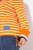 Ulla Popken Striped Drawstring Hem Sweatshirt Orange - Hoodies & Sweatshirts - Kuschelige Sweatshirts & Strick