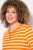 Ulla Popken Striped Drawstring Hem Sweatshirt Orange - Hoodies & Sweatshirts - Kuschelige Sweatshirts & Strick