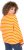 Ulla Popken Striped Drawstring Hem Sweatshirt Orange - Hoodies & Sweatshirts - Kuschelige Sweatshirts & Strick