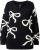 Ulla Popken Glitter Bow Sweater Black - Hoodies & Sweatshirts - 