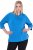 Ulla Popken Classic Fit with Side Slits 3/4 Sleeve Sweatshirt Royal Blue - Hoodies & Sweatshirts - Kuschelige Sweatshirts & Strick