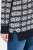 Ulla Popken Eco Cotton Geometric Snowflake Sweater Navy - Hoodies & Sweatshirts - Kuschelige Sweatshirts & Strick