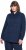 Ulla Popken Eco Cotton Stripe Textured Sweatshirt Navy - Hoodies & Sweatshirts - 