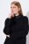 Ulla Popken Flared Sleeve Turtleneck Sweater Black - Hoodies & Sweatshirts - Kuschelige Sweatshirts & Strick