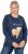 Ulla Popken Let It Snow Sequins Sweatshirt Ink Blue - Hoodies & Sweatshirts - 