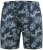 D555 Cleethorpes Hawaii Printed Swimshorts Navy - Schwimmshorts - Herren-Badeshorts in Übergröße