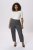 Kaffe Curve Merla Hose Dark Grey Melange - Jeans & Hosen in Großen Größen – Plus Size Damenmode - 