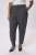 Kaffe Curve Merla Hose Dark Grey Melange - Jeans & Hosen in Großen Größen – Plus Size Damenmode - 