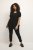 Kaffe Curve Ami Kurzarm Bluse Tiefschwarz - T-Shirts - 