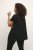 Kaffe Curve Ami Kurzarm Bluse Tiefschwarz - T-Shirts - 