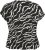 Kaffe Curve Sonna Stanley Top Schwarz/Antique Zebraprint - T-Shirts - 
