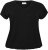 Kaffe Curve Jena V-Neck T-Shirt Tiefschwarz - T-Shirts - 
