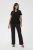 Kaffe Curve Jena V-Neck T-Shirt Tiefschwarz - T-Shirts - 