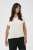 Kaffe Curve Jena V-Neck T-Shirt Chalk - T-Shirts - 