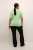 Kaffe Curve Lizzy Gestreifter Pullover Federgrau Melange/Grün - Bedruckte T-shirts für herren - 