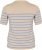 Kaffe Curve Lizzy Gestreifter Pullover Beige/Blau - Bedruckte T-shirts für herren - 