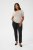 Kaffe Curve Lizzy Gestreifter Pullover Beige/Blau - Bedruckte T-shirts für herren - 