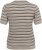 Kaffe Curve Lizzy Gestreifter Pullover Beige/Schwarz - Bedruckte T-shirts für herren - 