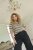 Kaffe Curve Lizzy Gestreifter Pullover Beige/Schwarz - Bedruckte T-shirts für herren - 