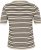Kaffe Curve Lizzy Gestreifter Pullover Beige/Schwarz gestreift - Bedruckte T-shirts für herren - 