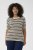 Kaffe Curve Lizzy Gestreifter Pullover Beige/Schwarz gestreift - Bedruckte T-shirts für herren - 