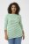 Kaffe Curve Lia Boatneck 3/4 T-Shirt Chalk/Bright Green - Shirts & Tops - 