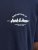 Jack & Jones Brandon T-Shirt Blue - Herren-T-shirts - Herren-T-Shirts in großen Größen