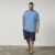 North Latitude 61010 US T-Shirt Mittelblau - Herren-T-shirts - Herren-T-Shirts in großen Größen