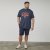 North Latitude 61121 Bedrucktes T-Shirt Marineblau - Herren-T-shirts - Herren-T-Shirts in großen Größen