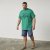 North Latitude 61121 Bedrucktes T-Shirt Grün - Herren-T-shirts - Herren-T-Shirts in großen Größen