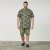 North Latitude 61123 Allover-Print T-Shirt Olivgrün - Herren-T-shirts - Herren-T-Shirts in großen Größen