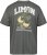 North Latitude 61317 T-Shirt Slub Mit Rückenprint Dunkel Staubgrün - Herren-T-shirts - Herren-T-Shirts in großen Größen