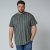 North Latitude 61319 Gestreiftes T-Shirt Dunkel Staubgrün - Herren-T-shirts - Herren-T-Shirts in großen Größen