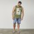 North Latitude 61321 Tanktop Olivgrün - Herren-T-shirts - Herren-T-Shirts in großen Größen