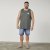 North Latitude 61323 Tanktop Slub Dunkel Staubgrün - Herren-T-shirts - Herren-T-Shirts in großen Größen