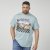 North Latitude 61352 AC/DC T-Shirt Staubblau - Herren-T-shirts - Herren-T-Shirts in großen Größen