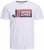 Jack & Jones Logan T-Shirt White - Herren-T-shirts - Herren-T-Shirts in großen Größen