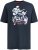 D555 Derby T-Shirt Rhythm and Rides Navy - Herren-T-shirts - Herren-T-Shirts in großen Größen