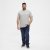 North Latitude T-Shirt O-Neck Grey Melange TALL - TALL T-shirts - T-Shirts Überlänge Herren