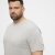 North Latitude T-Shirt O-Neck Grey Melange TALL - TALL T-shirts - T-Shirts Überlänge Herren