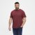 North Latitude T-Shirt O-Neck Bordeaux TALL - TALL T-shirts - T-Shirts Überlänge Herren