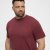 North Latitude T-Shirt O-Neck Bordeaux TALL - TALL T-shirts - T-Shirts Überlänge Herren