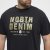 North Latitude Denim Printed Logo T-Shirt Black TALL - TALL T-shirts - T-Shirts Überlänge Herren